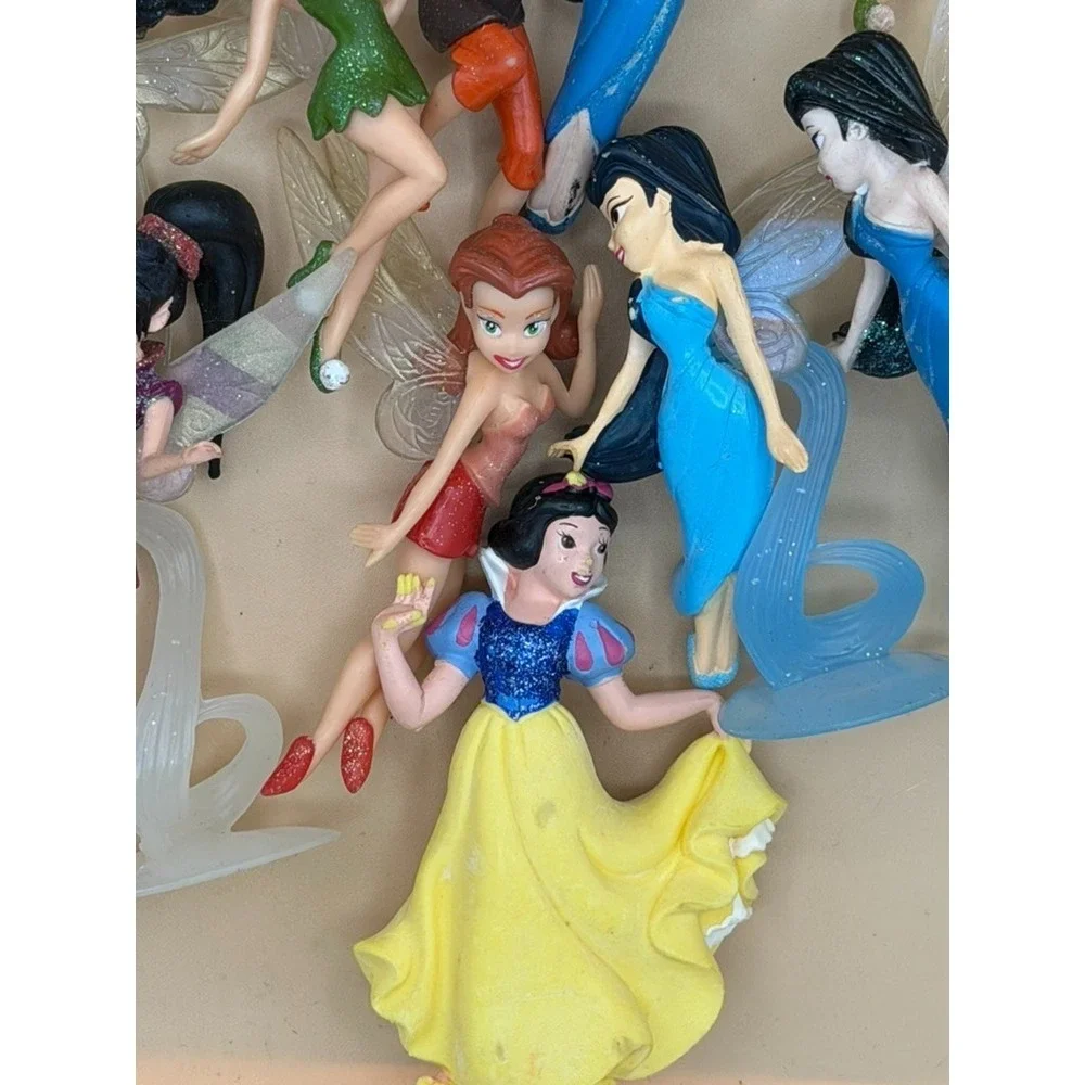 Disney Fairies Pixie Hollow Figure Lot of 27 Tinker Bell Queen Clarion Fawn